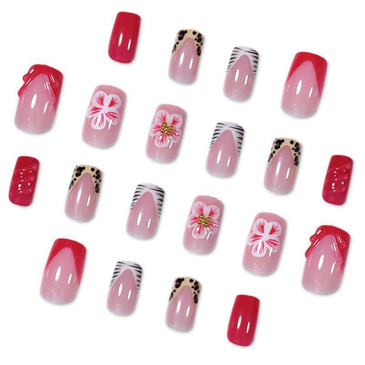 Creative Floral Press-On Nail Art Set Stornfield