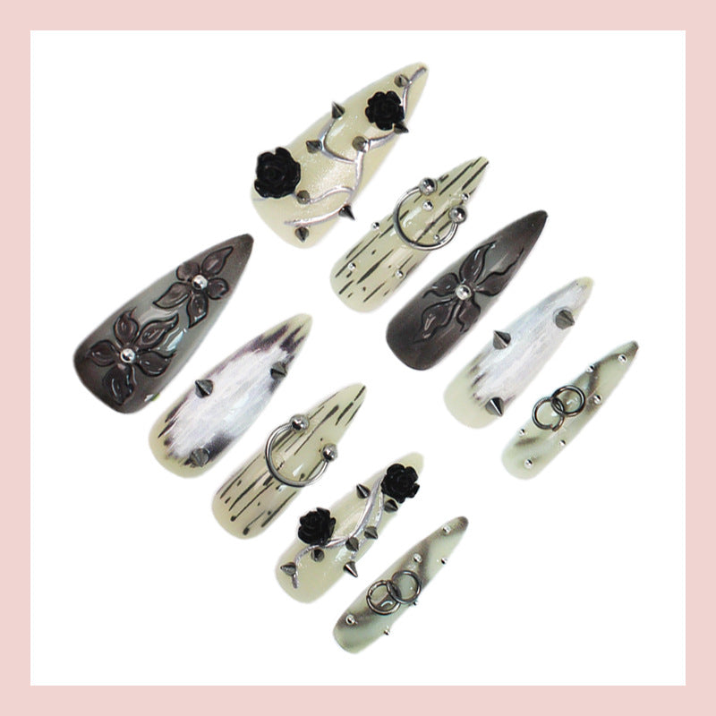 Nail set with creative Halloween motifs and high-quality embellishments Stornfield