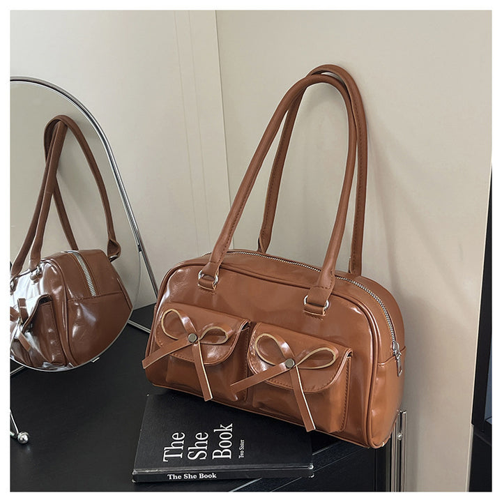 Stylish Multifunctional Handbag with Bow Detail Stornfield