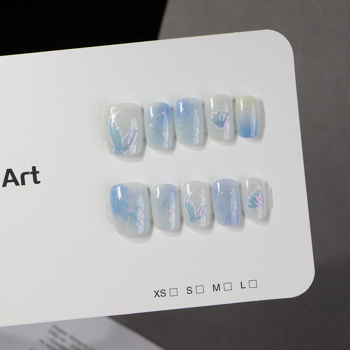 Elegant Artistic Press-On Nail Set Stornfield