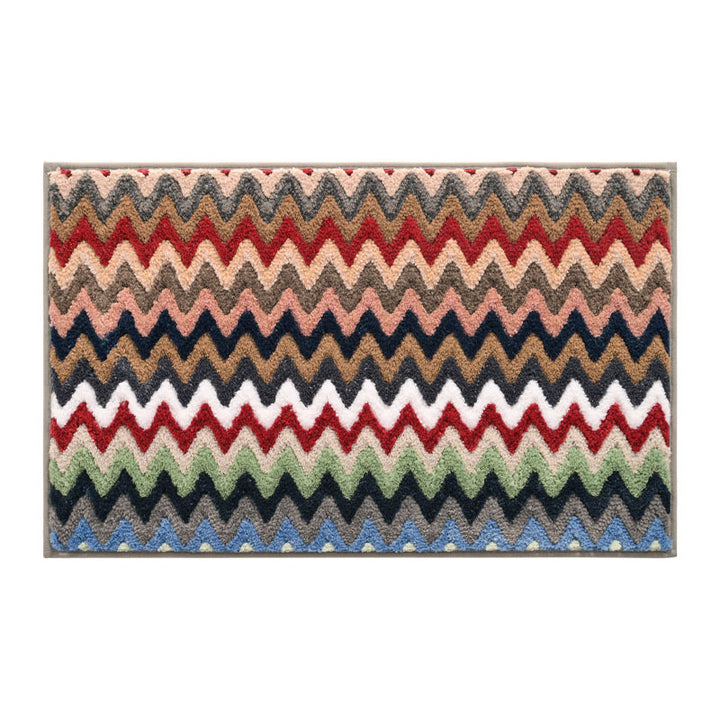 Chevron Pattern Non-Slip Bath Rug Stornfield