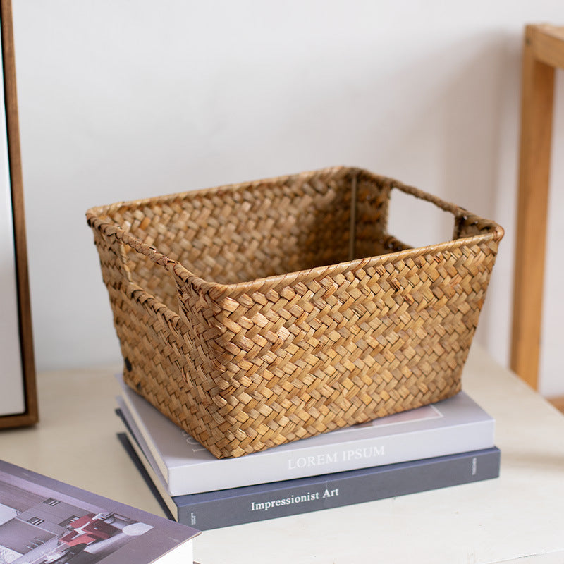 Unisex storage basket made of handwoven natural material Stornfield