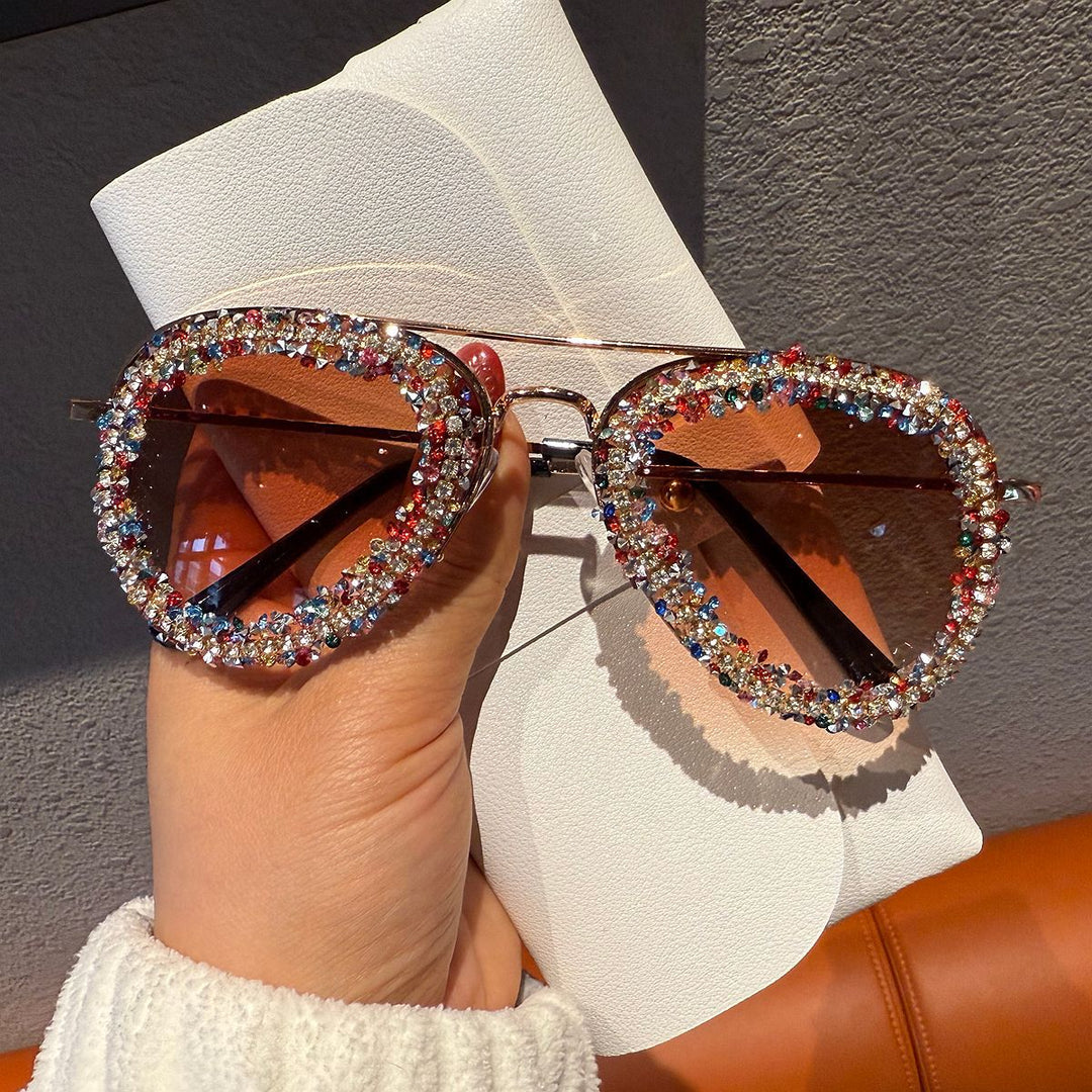 Women's sunglasses with extravagant rhinestone frame Stornfield