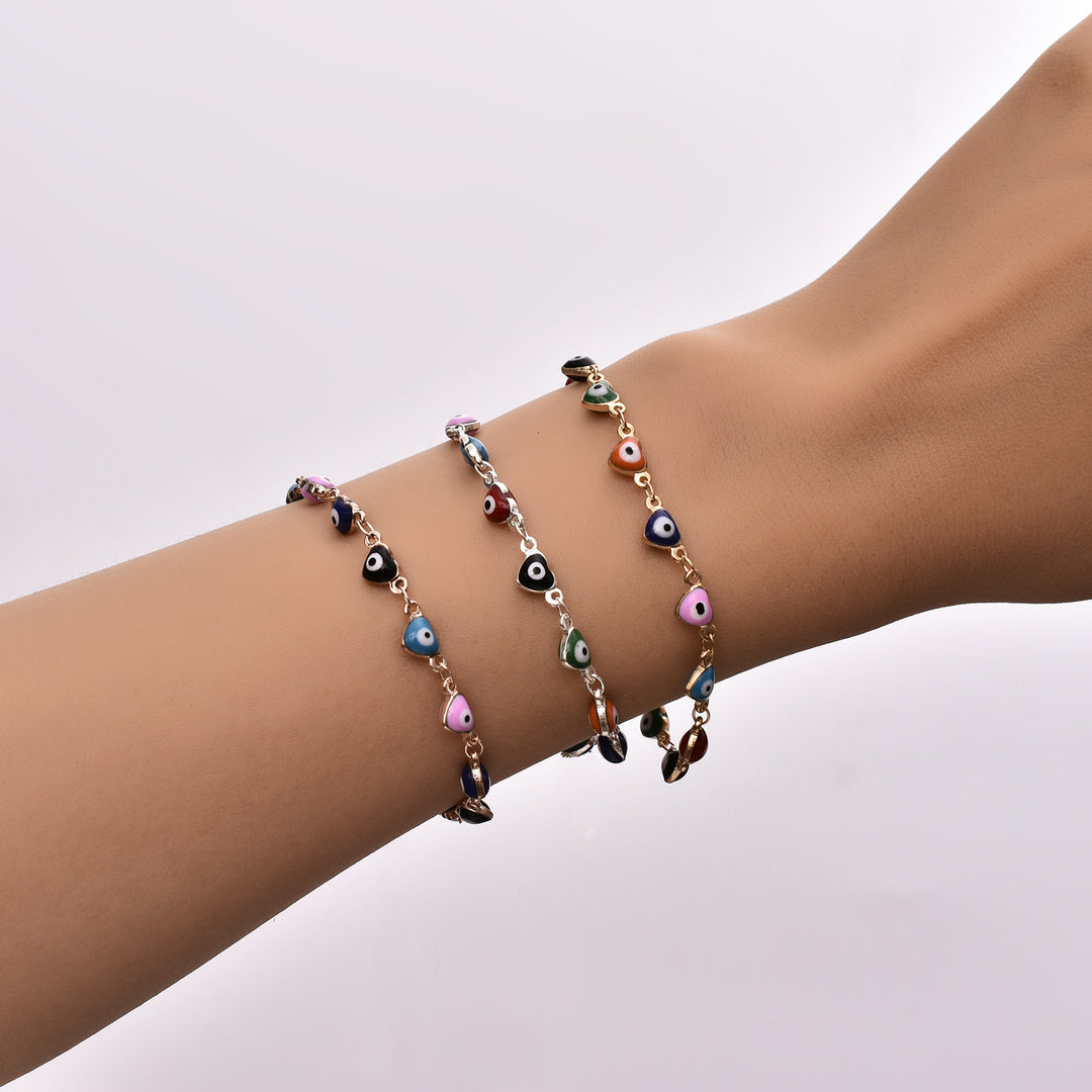 Colorful Evil Eye Charm Anklet Stornfield