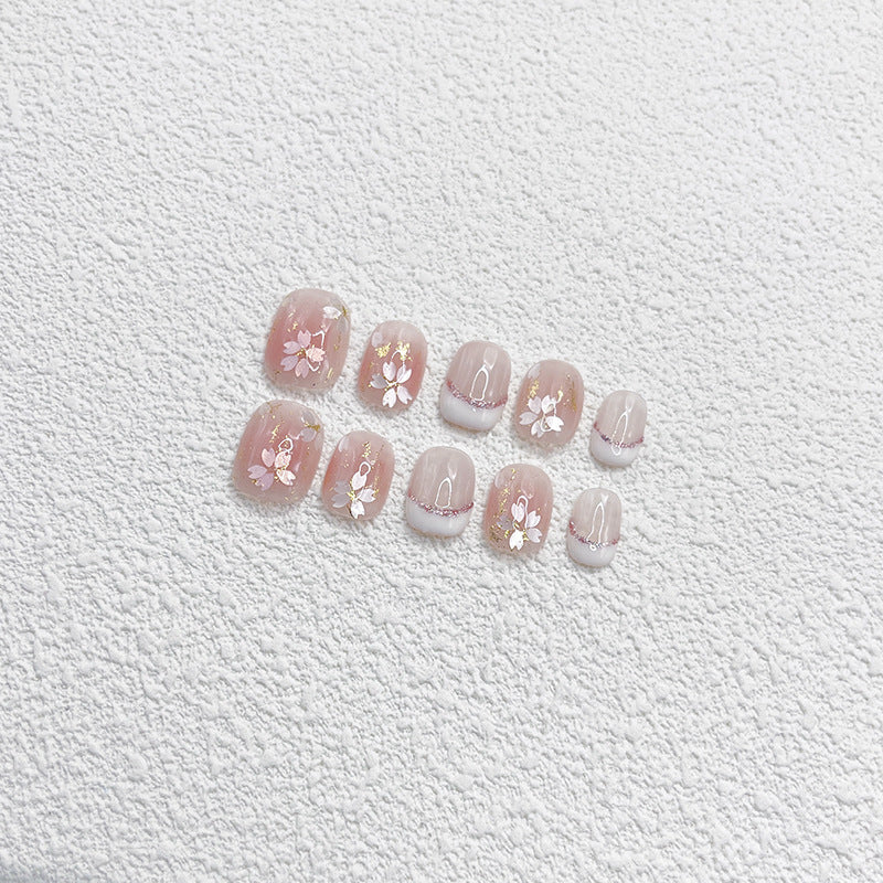 Floral Press-On Nail Set