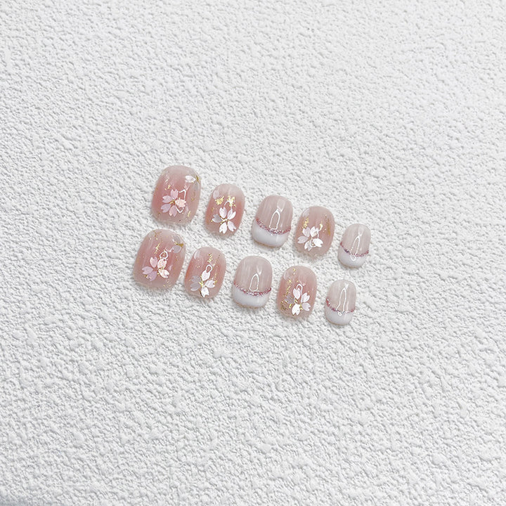 Floral Press-On Nail Set