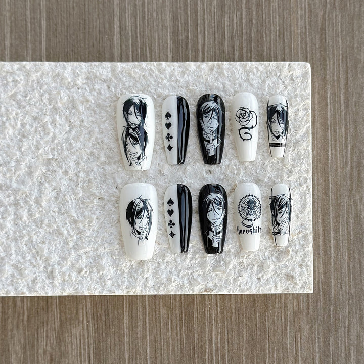 Themed Press-On Nail Art Set