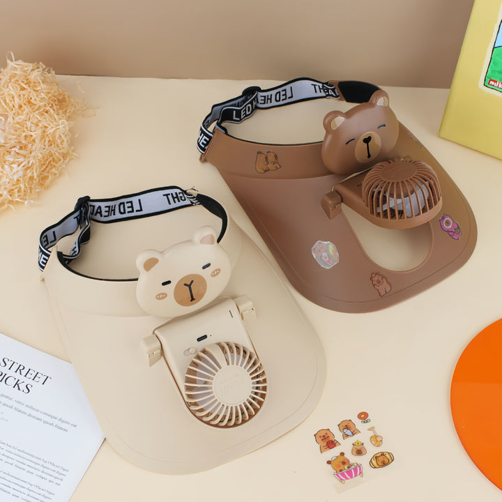 Women's Portable Neck Fan with Cute Bear Design Stornfield