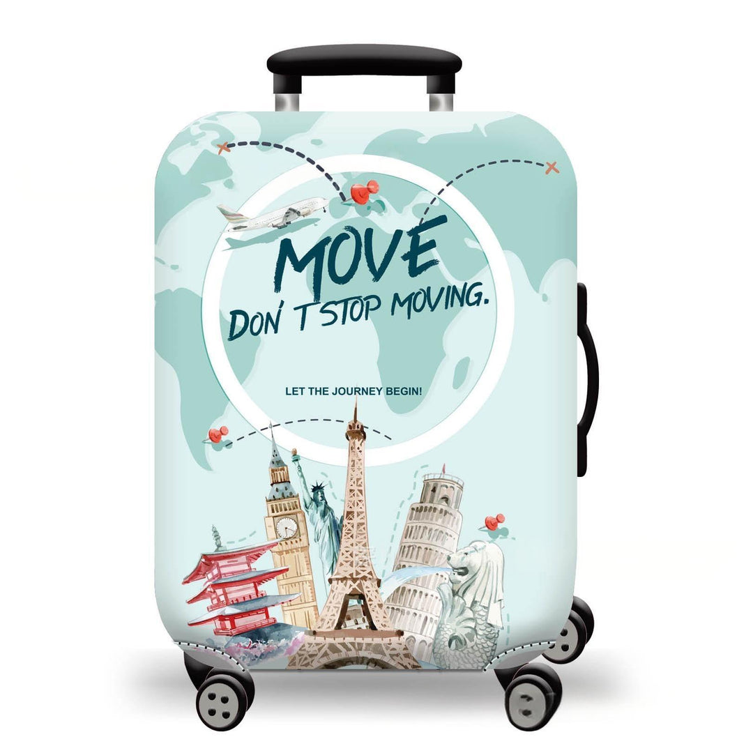 Unisex Hard-shell suitcase with stunning mountain landscape design Stornfield