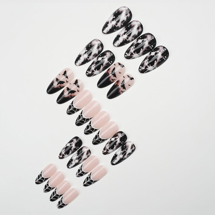 Gothic Spider Web Nail Art Set