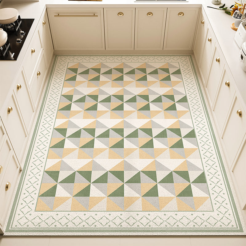 Floral Pattern Kitchen Rug