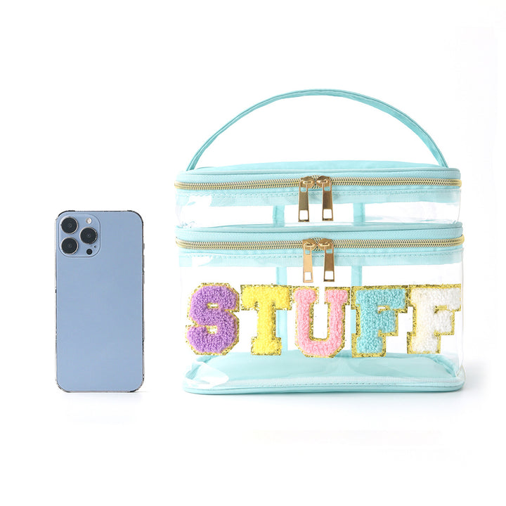Plastic cosmetic box with two compartments Stornfield