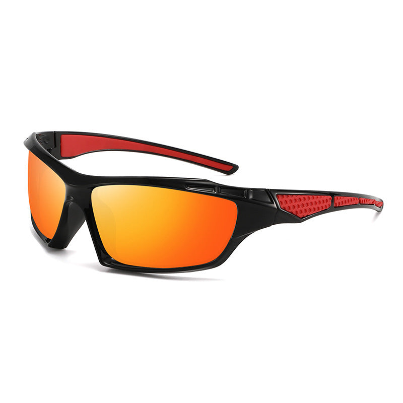Unisex nan sporty wraparound sunglasses with polarized, shatterproof polycarbonate lenses and non-slip nose pads Stornfield