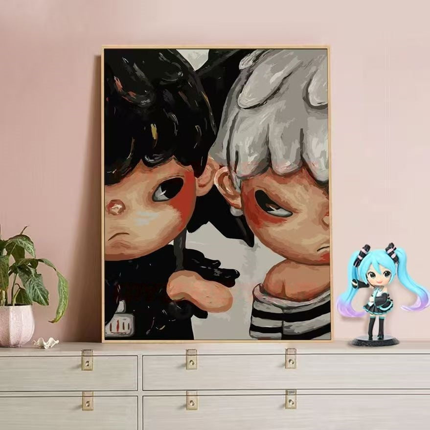 Playful Character Illustration Canvas Art Stornfield