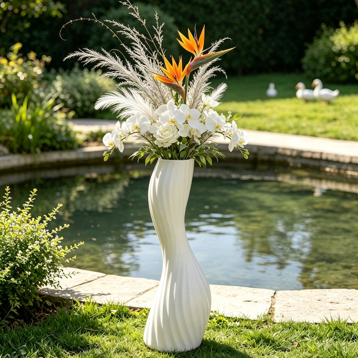 Elegant Twisted Decorative Floor Vase Stornfeild