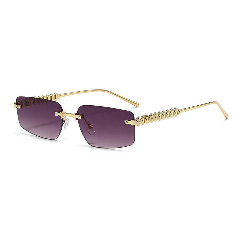 Women's fashion rectangular glasses with extravagant accents Stornfield