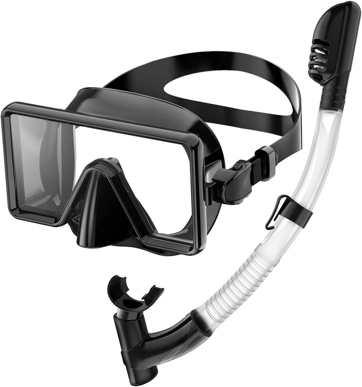 High-quality diving mask with wide field of vision and flexible snorkel Stornfield