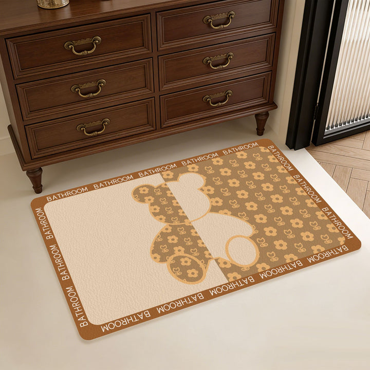 Geometric Patterned Memory Foam Bath Mat Stornfield