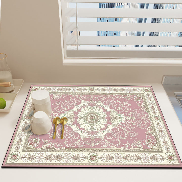Floral Print Decorative Area Rug