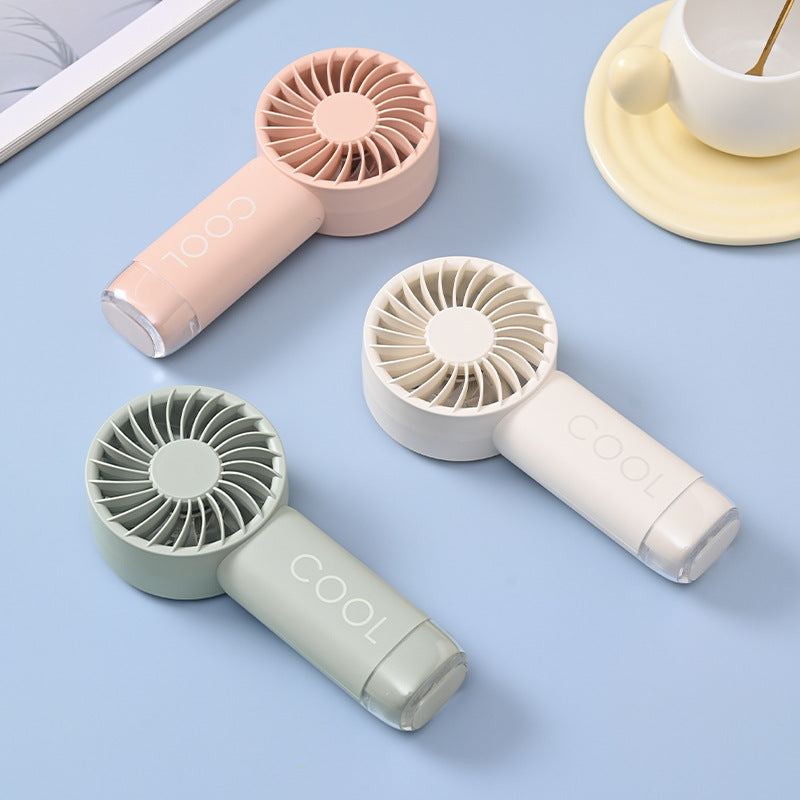 Unisex mini portable hand fan with rechargeable battery and quiet motor Stornfield