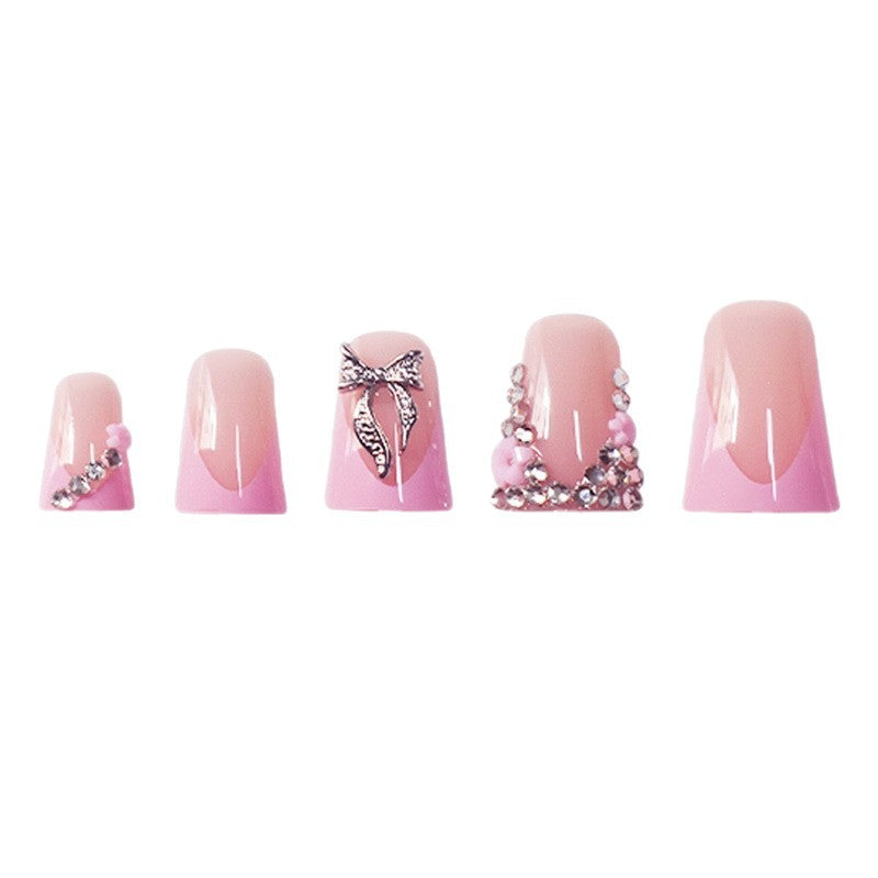 Decorative 3D Floral Acrylic Press-On Nails Stornfield