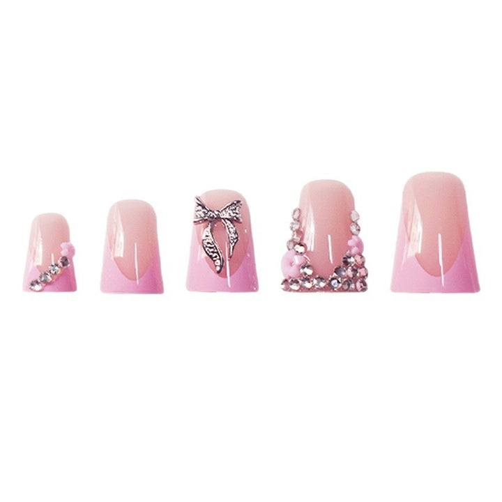 Decorative 3D Floral Acrylic Press-On Nails Stornfield
