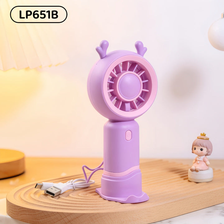 Ladies Portable Mini Handheld Fan with Cat Ears Stornfield