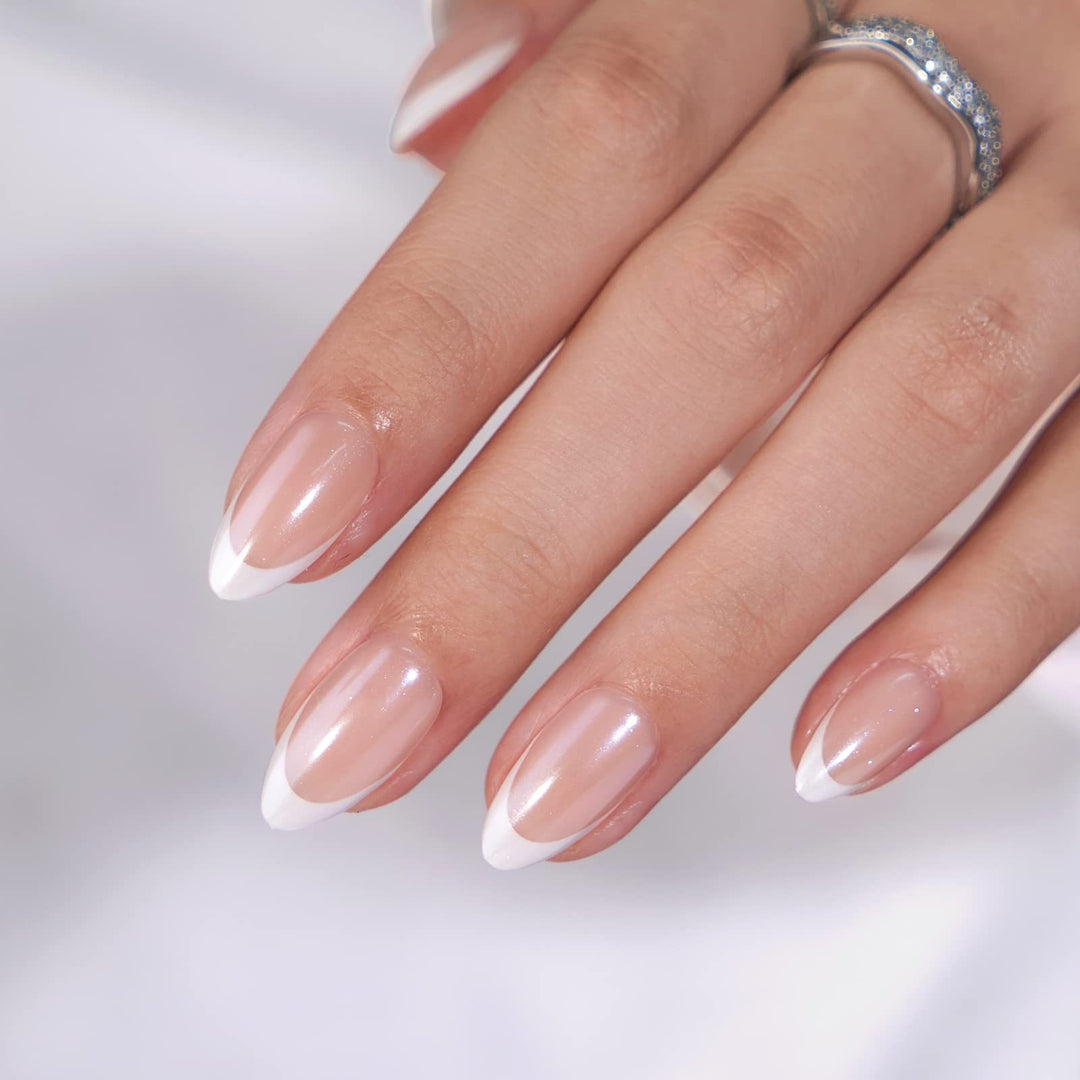 Elegant French Tip Nail Enhancements Stornfield