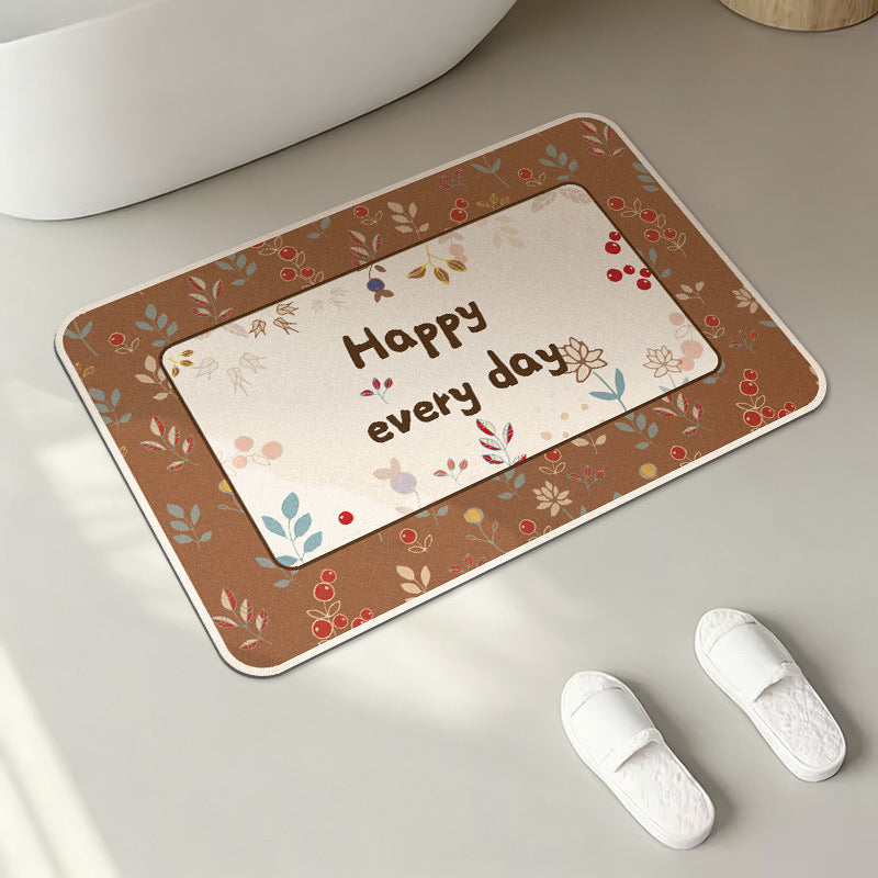 Inspirational Quote Bath Mat