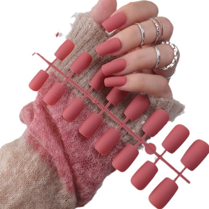 Matte Finish Long Stiletto Press-On Nails Stornfield