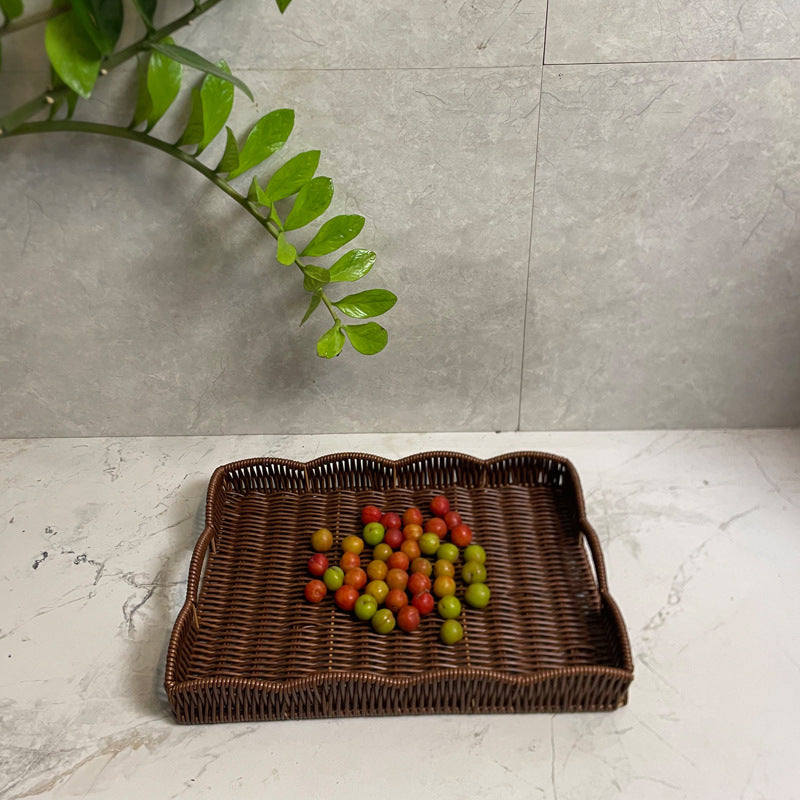 Ladies elegant serving tray made of high-quality weave Stornfield