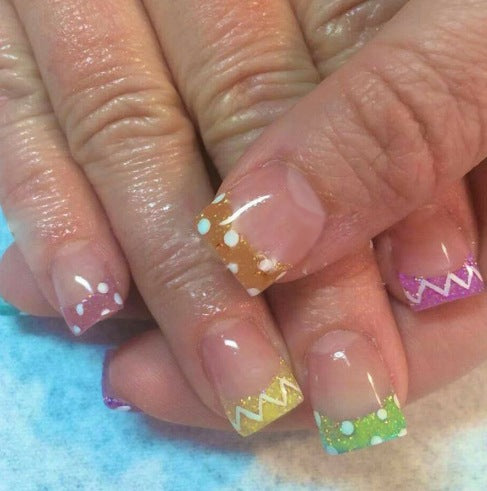 Decorative French Tip Nail Art Stornfield