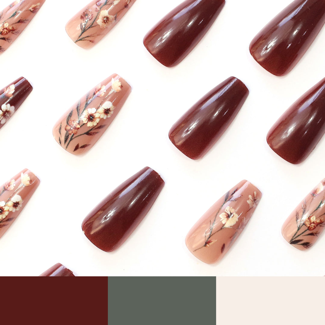 Floral Art Decorative Nail Enhancements Stornfield