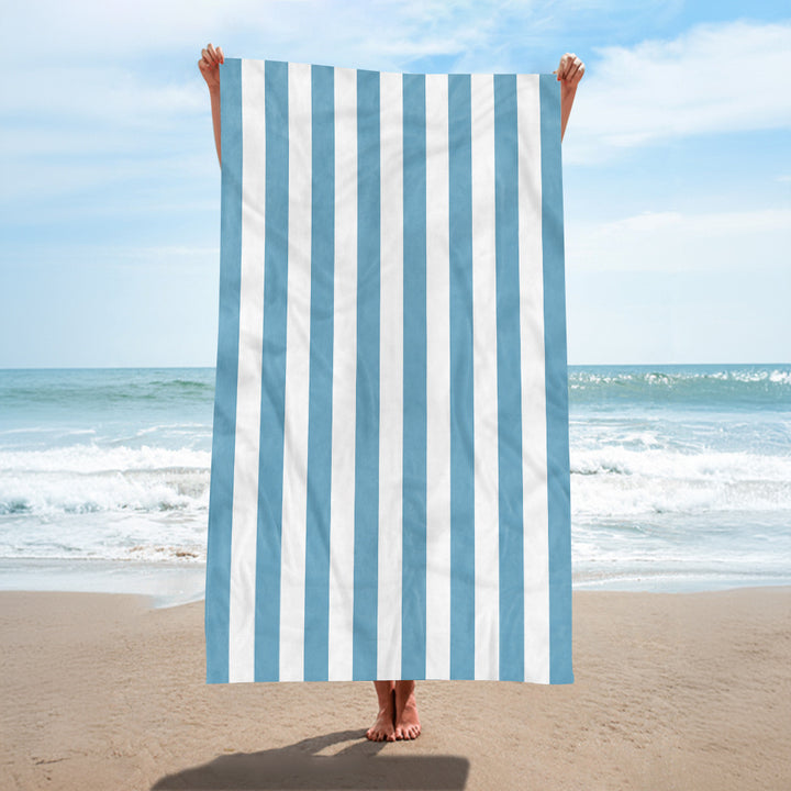 Beach towel with elegant wide stripes Stornfield