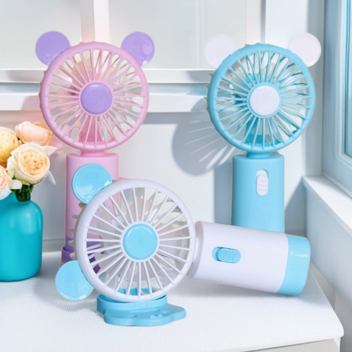 Unisex Portable Mini Fan with Animal Ear Design Stornfield