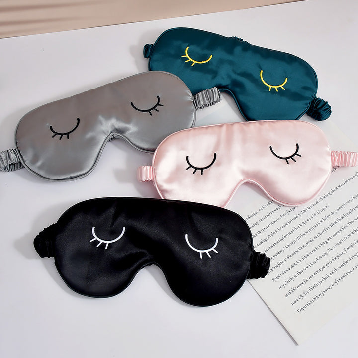 Unisex nan silky-soft eye mask with ergonomic contour and adjustable elastic band Stornfield