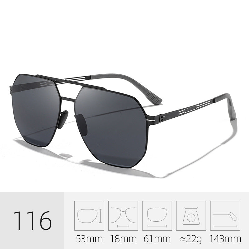 Premium Geometric Frame Sunglasses Stornfield