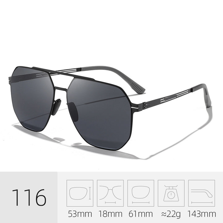 Premium Geometric Frame Sunglasses Stornfield