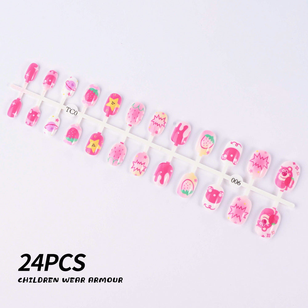Children's Fun-Themed Press-On Nail Set Stornfield