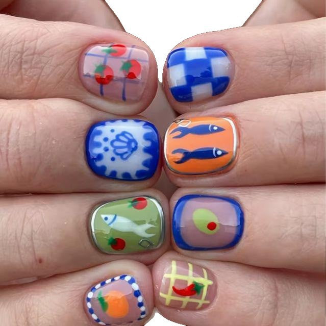 Playful Artistic Nail Design Stornfield