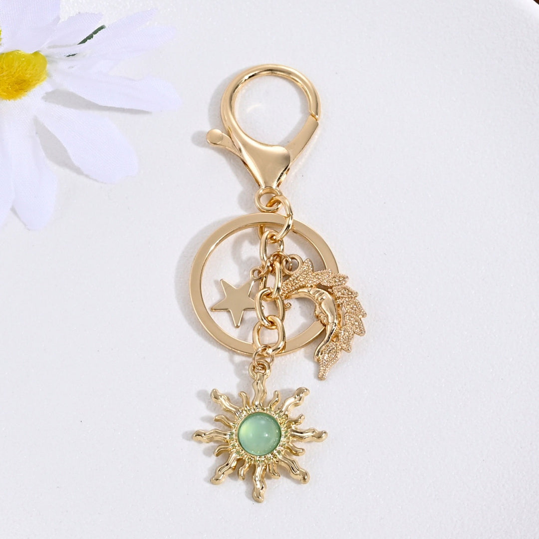 Keychain with Sparkling Sun Motif Stornfield