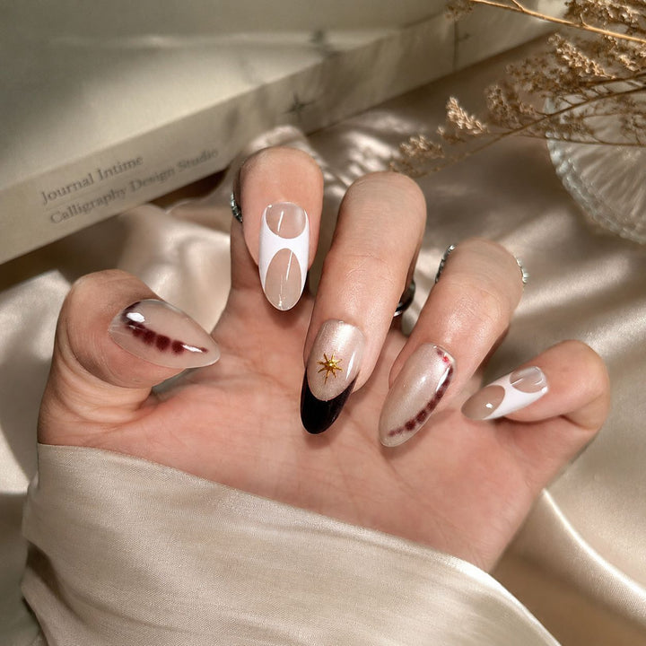 Artistic Press-On Nail Tips Set Stornfield