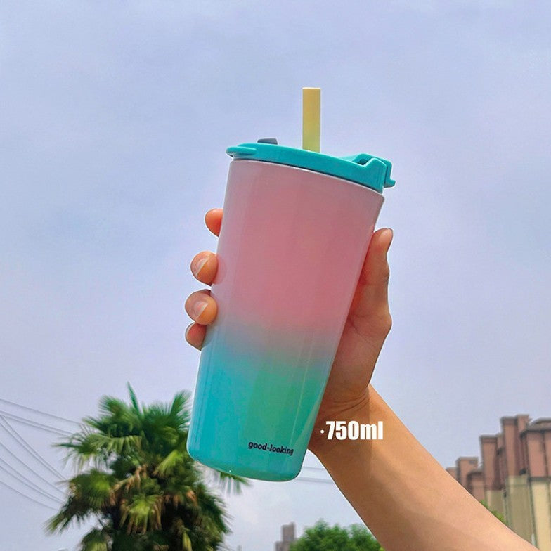 Ladies Insulated Drinking Cup with Lid and Straw Stornfield