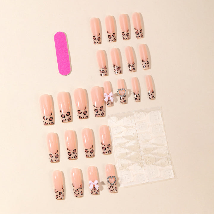 Leopard Print Acrylic Nail Art Extensions Stornfield