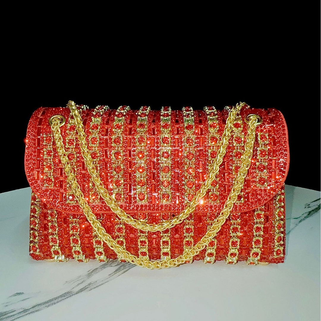 Decorative Crystal Evening Clutch