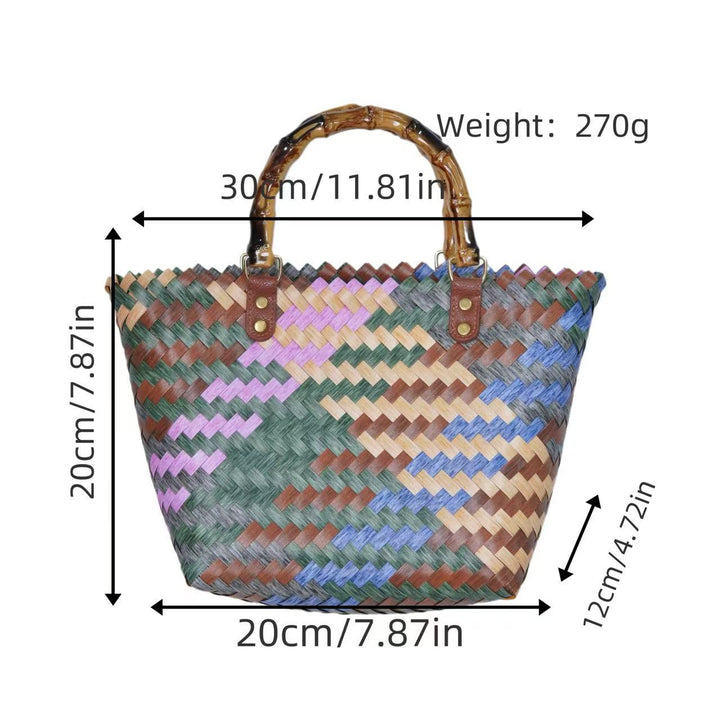 Braided tote bag with ergonomic handles Stornfield