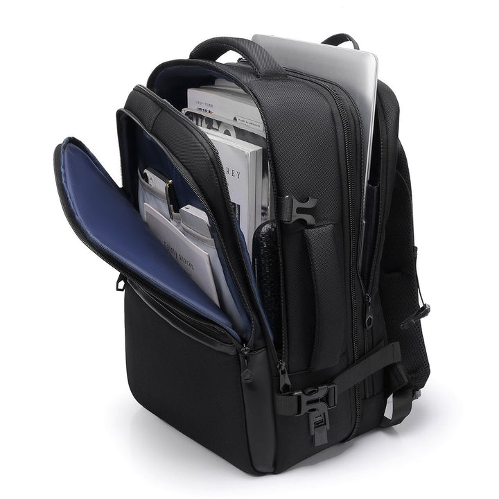 Elegant Laptop Backpack with Water-Repellent Material and Innovative Compartment System Stornfield