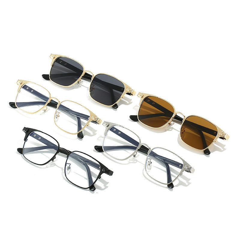 Women's fashionable corrective glasses with filigree metal frame Stornfield