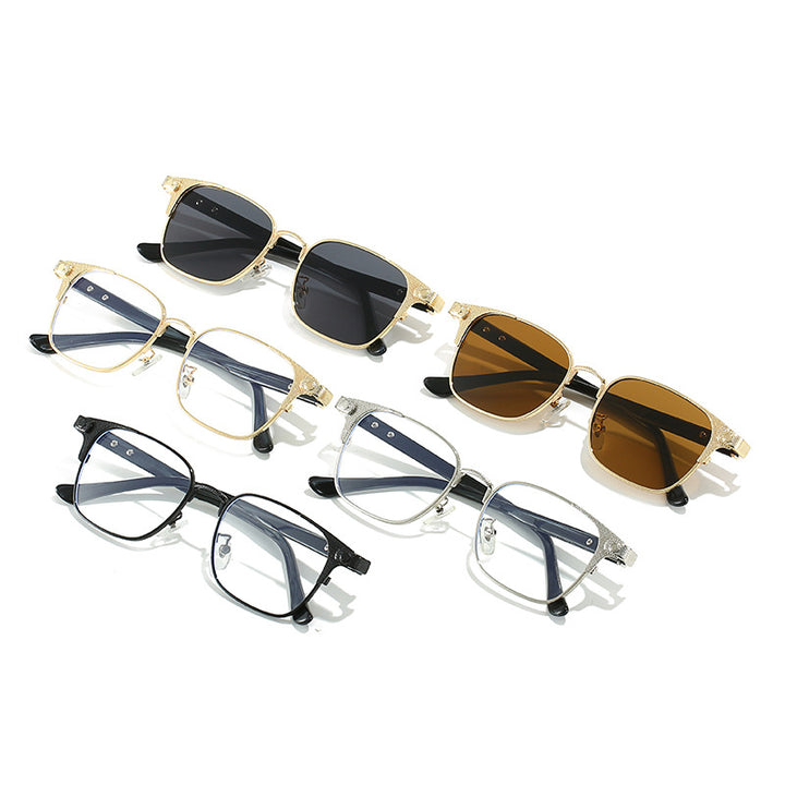 Women's fashionable corrective glasses with filigree metal frame Stornfield