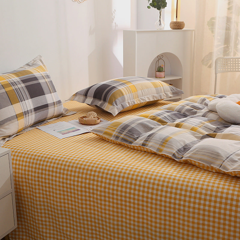 Checked Pattern Bedding Set